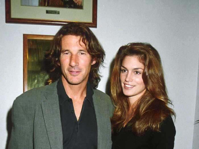 Richard Gere and Cindy Crawford married in 1991. At the time, she was just 25 years old and Gere was 42.