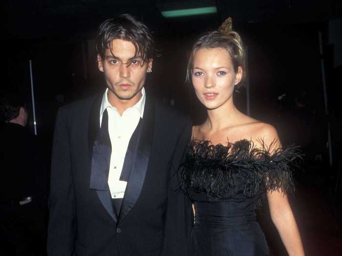 Kate Moss and Johnny Depp