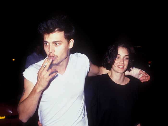 Johnny Depp and Winona Ryder got engaged in 1990 but split three years later.