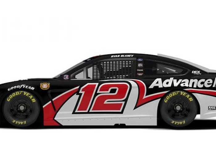 Ryan Blaney will drive the No. 12 Advance Auto Parts Ford.