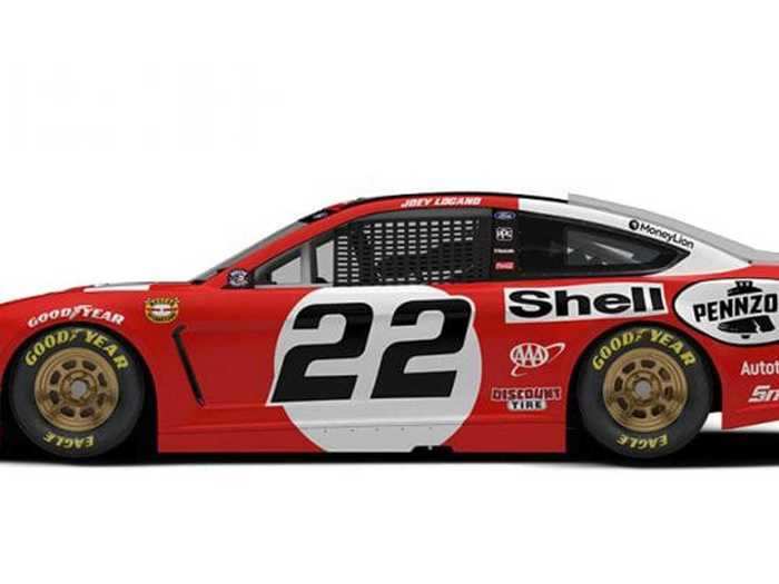 Joey Logano will drive the No. 22 Shell Pennzoil Ford.