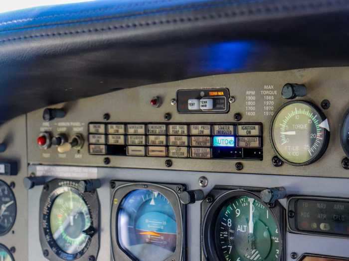 A blue light on the annunciator panel indicated that the system was active, and the auto pre-flight checks were performed.