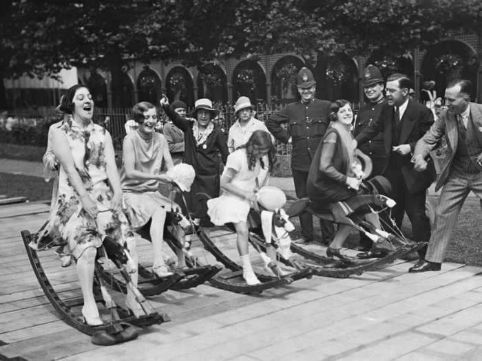 During afternoons in the spring and summer, people young and old let loose at afternoon garden parties, enjoying lawn games and refreshments.