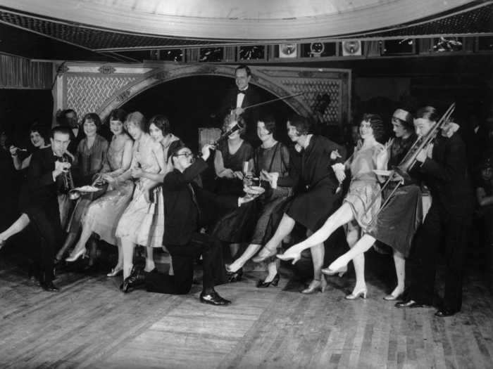 Jazz exploded, ushering in dances like the Charleston and female dancers known as flappers. Flappers flouted traditional ideals and wore a style of dress popularized by Coco Chanel that featured dropped waists and creeping hemlines.