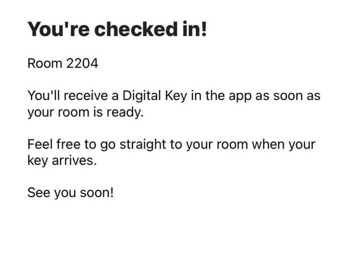 And just like that, I was checked in. The entire process was incredibly easy to navigate.