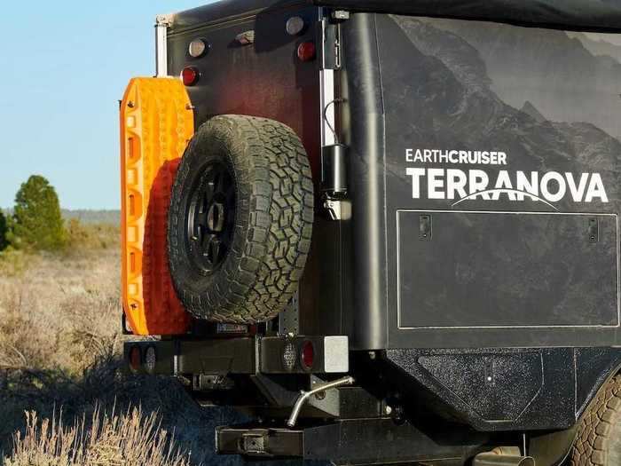 The pickup truck camper can even tow extra gear, such as a boat or trailer.