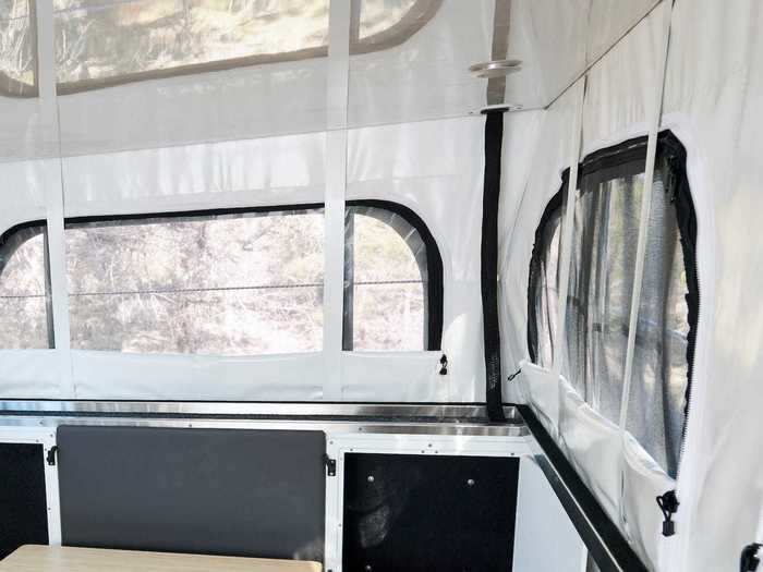 This raised space also creates standing room inside the vehicle, accommodating someone up to six-foot, five inches tall.