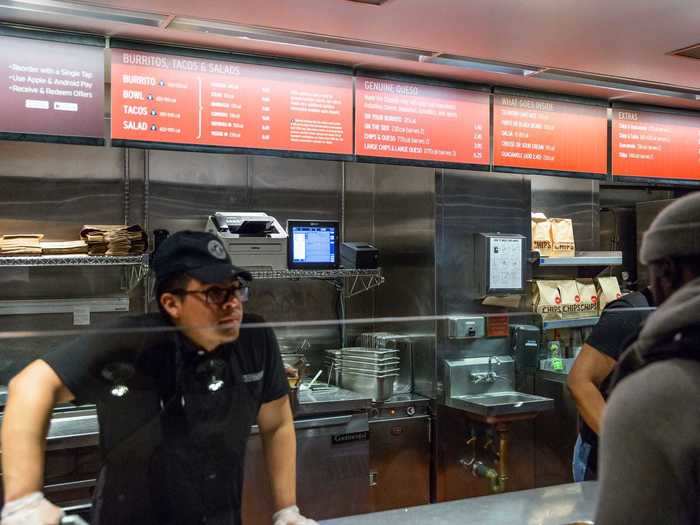 Even in the drive-thru, Chipotle seems to see itself as a more upscale destination compared to Taco Bell, and assumes customers will be willing to wait for that experience.