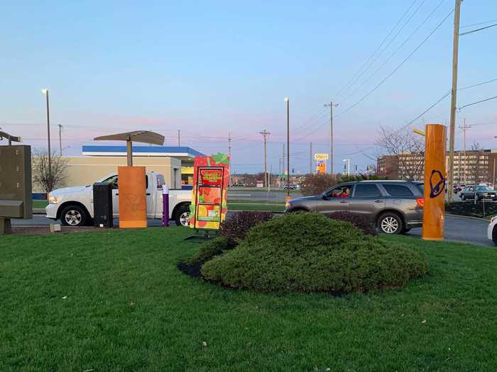 Every Taco Bell has two food assembly lines, one for the drive-thru and one for the inside counter.