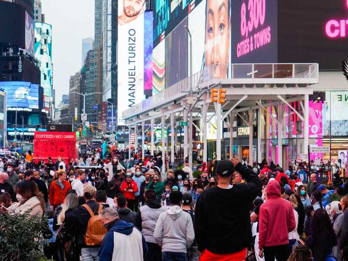 As vaccinations ramp up, tourists and locals are starting to return to hot spots like Times Square, The Wall Street Journal reported.