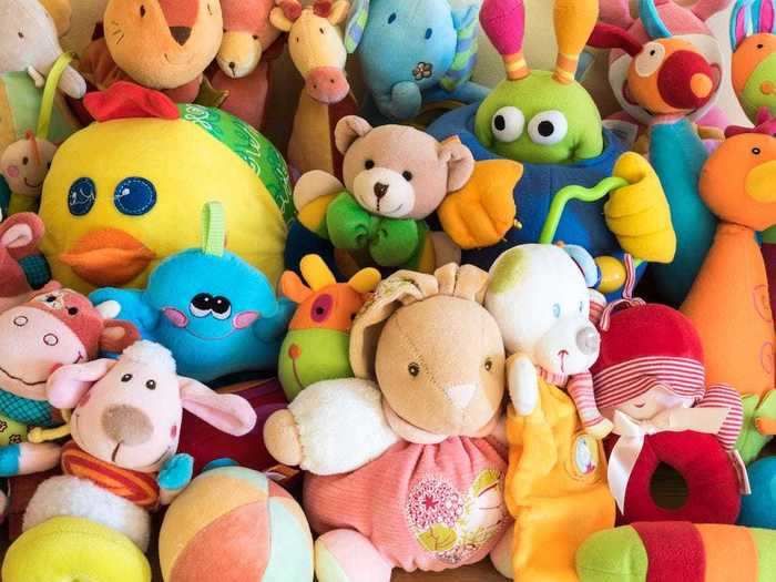 Kids often keep their stuffed animals close - which means they often harbor bacteria.