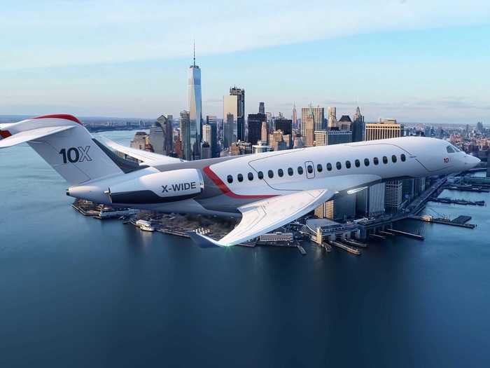 The largest and widest business aircraft that Dassault has ever produced, the Falcon 10X aims to be a long-range leader after the company fell behind competitors Bombardier and Gulfstream in the ultra-long-range category.