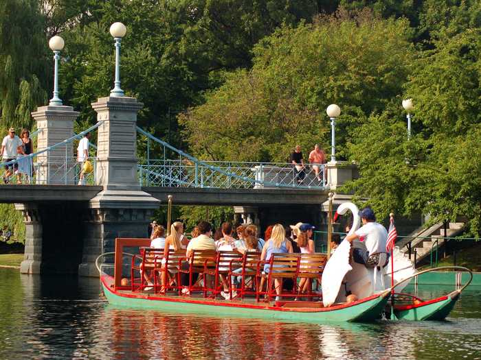 There are also symbols that are quintessentially New England, like the Swan Boats.