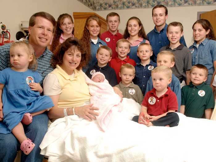 September 2004: The Duggar family appears on their first TV special.