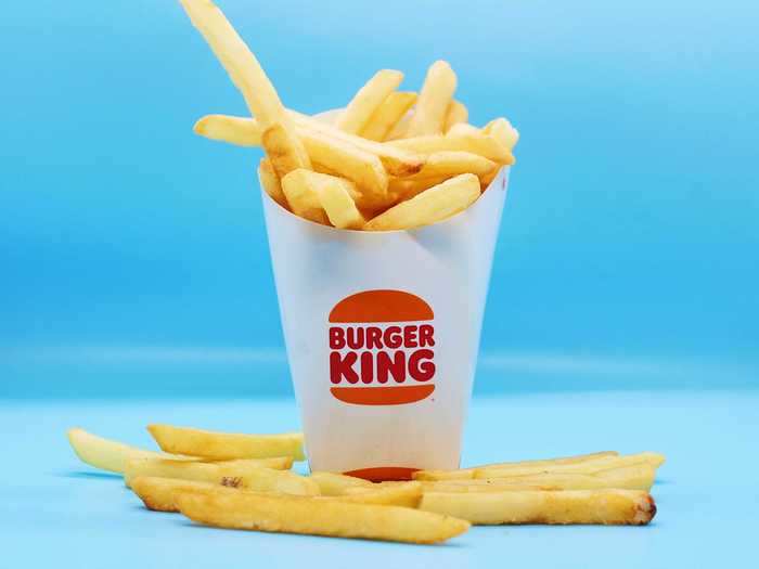 The serving size of Burger King fries I received was really generous.