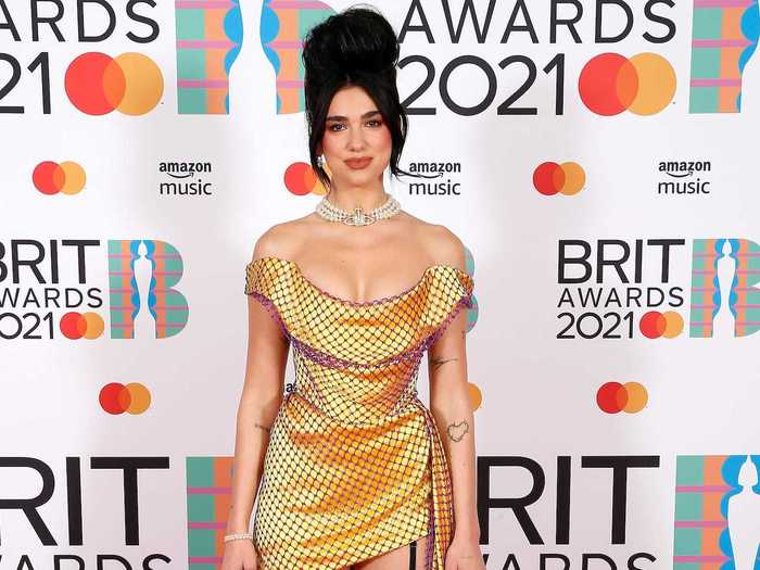 Dua Lipa, on the other hand, donned one of her boldest looks to date.