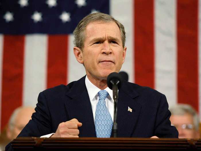 George W. Bush was in his first term as president.