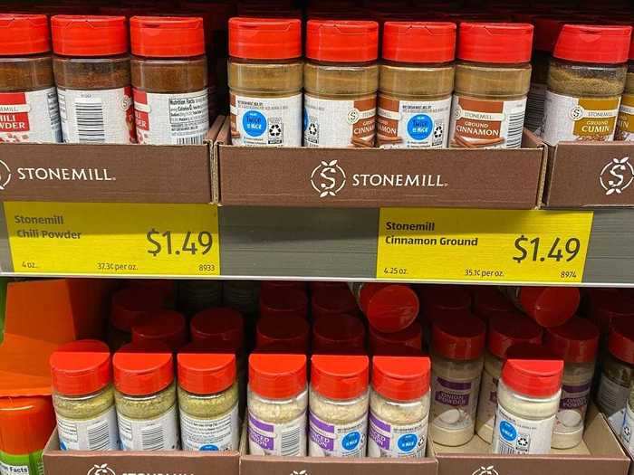 Aldi sells an impressive range of spices at a great price.