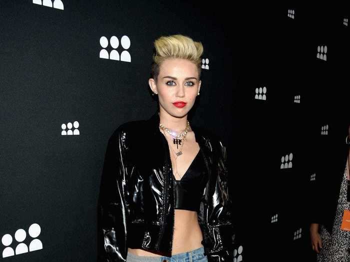Cyrus even found a way to wear sweatpants on the red carpet that year.