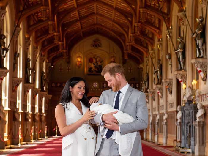 Days after Archie was born, the Duke and Duchess of Sussex introduced him to the world with a photo-call at Windsor Castle.