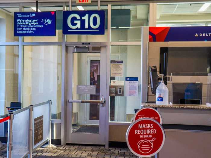 Even with the multiple reminders to wear a mask in the airport, Delta staff are supposed to be the final line of defense in enforcing the rule.