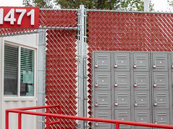 The lockers are meant to secure the residents