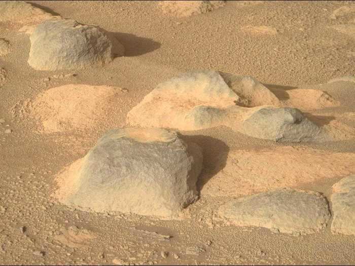 Perseverance viewed these rocks using its Right Mastcam-Z camera.