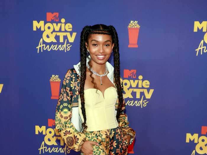 Yara Shahidi showed off pieces from an Adidas collection she designed.