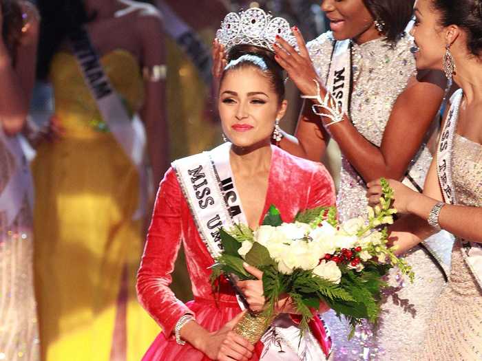 After being crowned Miss USA, Olivia Culpo went on to win the title of Miss Universe in 2012.