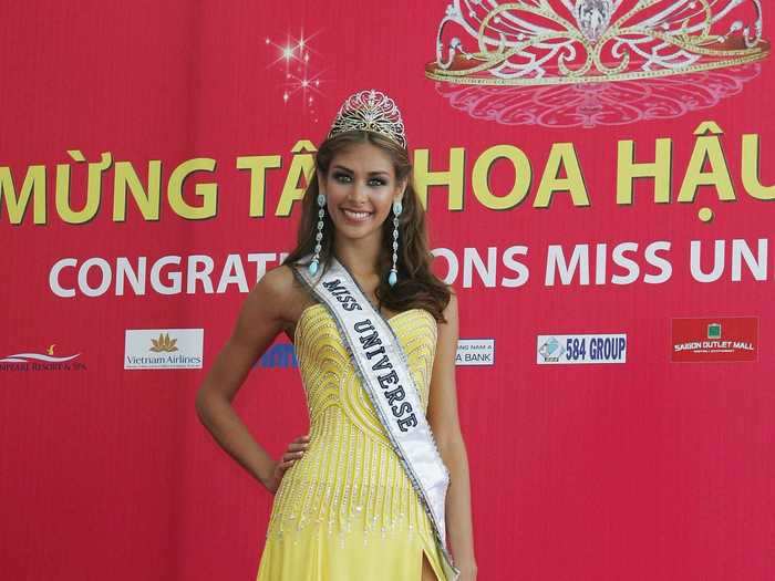 Dayana Mendoza was crowned Miss Venezuela 2008 before winning Miss Universe.