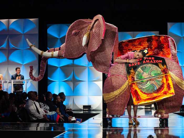 Miss Laos 2019, Vichitta Phonevilay, had perhaps the most elaborate costume of the night.