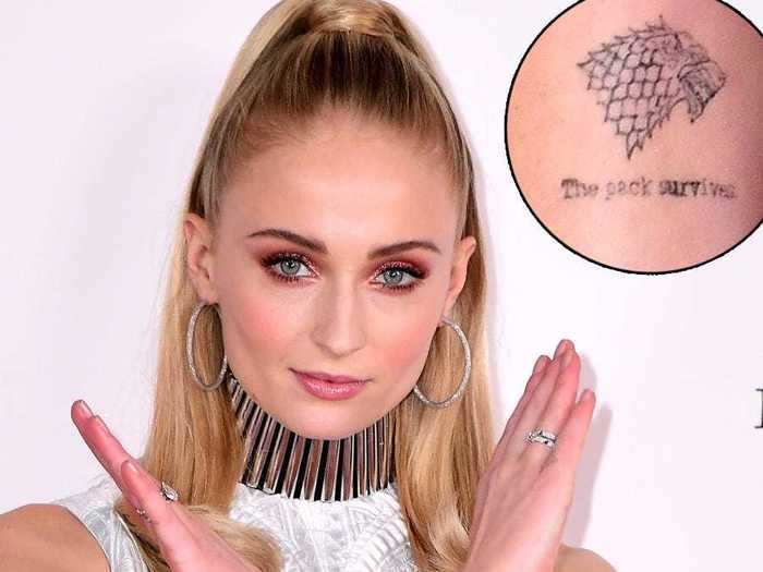 In June 2018 she got another "GoT"-inspired tattoo, this time referencing House Stark.