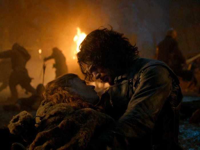 Jon held Daenerys Targaryen
