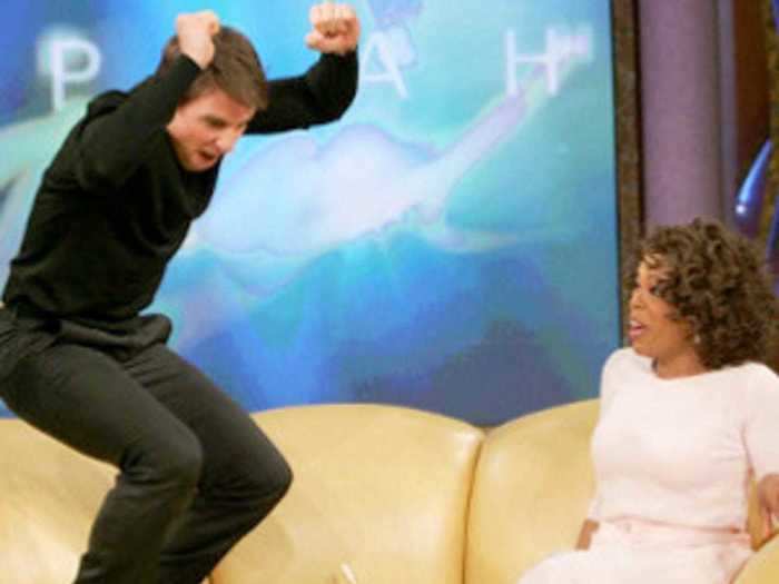 Rogen had a meeting with Tom Cruise in which Cruise said that "Big Pharma" made his jump on Oprah