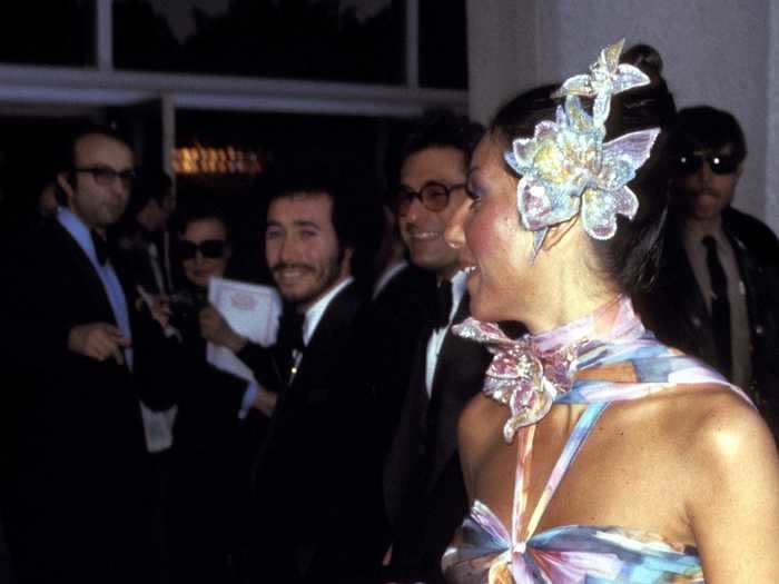 At the 1974 Academy Awards, Cher wore another Bob Mackie design.