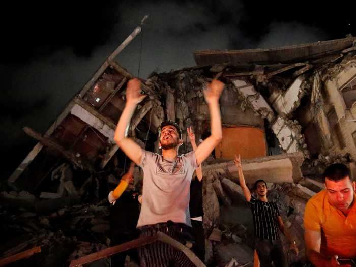 Even in the midst of devastation and rubble, the residents of Gaza found momentary joy.