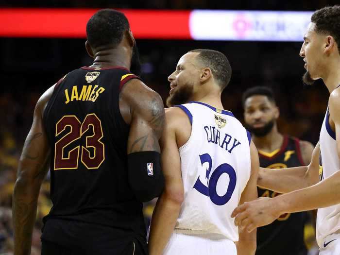 The two butted heads again during Game 1 of the 2018 Finals.