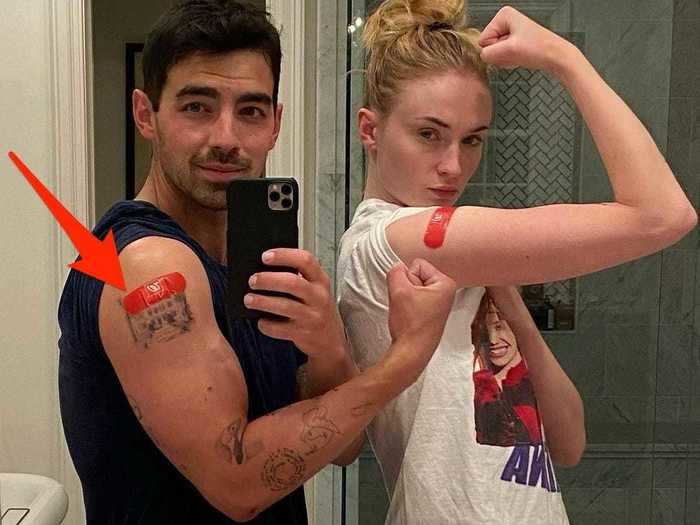 After getting vaccinated in April 2021, Joe posted a selfie that revealed another new tattoo on his