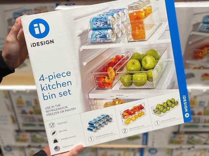 This kitchen bin set can help keep your refrigerator organized.