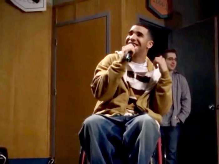 In one episode of "Degrassi," Drake