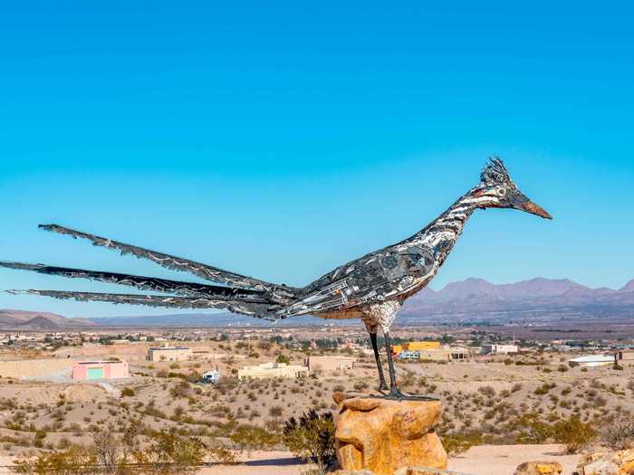 NEW MEXICO: The Giant Recycled Roadrunner in Las Cruces