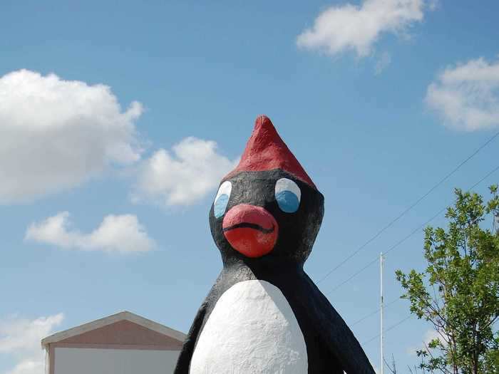 MONTANA: The Giant Talking Penguin Statue in Cut Bank