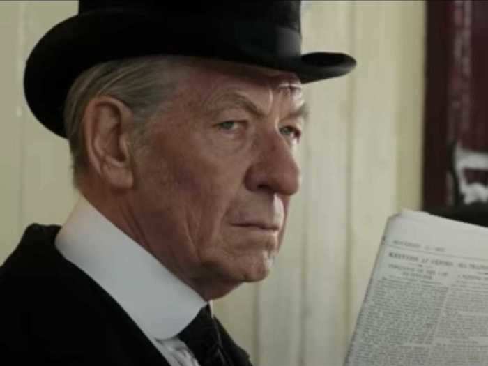 McKellen played Sherlock Holmes in "Mr. Holmes" (2015).