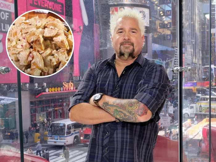 Guy Fieri grills his potatoes rather than boiling them.