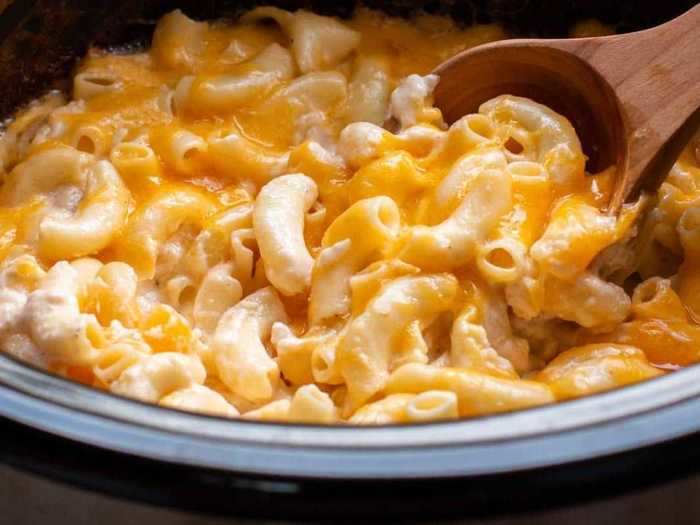 Mac and cheese can also easily be made in a slow cooker.