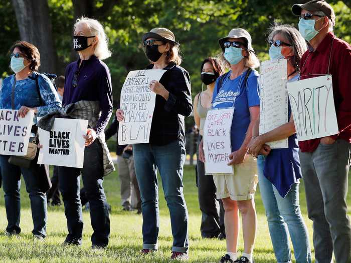 A rally was also held in Boston.