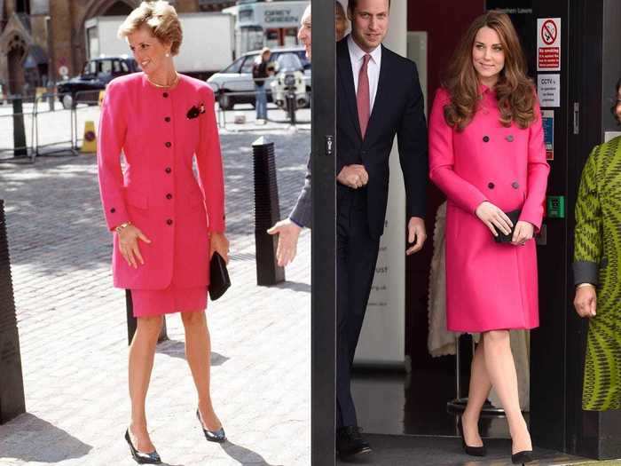 They looked like twins after Middleton copied one of Princess Diana