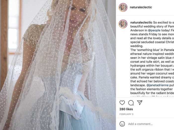 Pamela Anderson technically got married at the end of 2020, but photographs weren