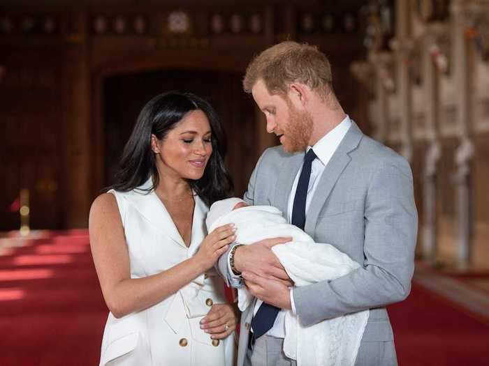 Prince Harry held Archie at the family