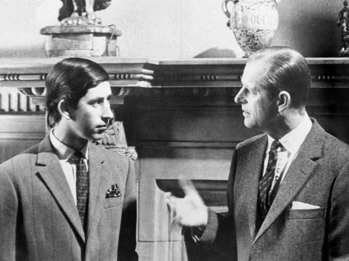 Prince Philip and Prince Charles